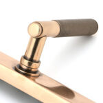 polished bronze brompton slimline lever espag. latch set
