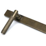 burnished brass brompton slimline lever espag. latch set