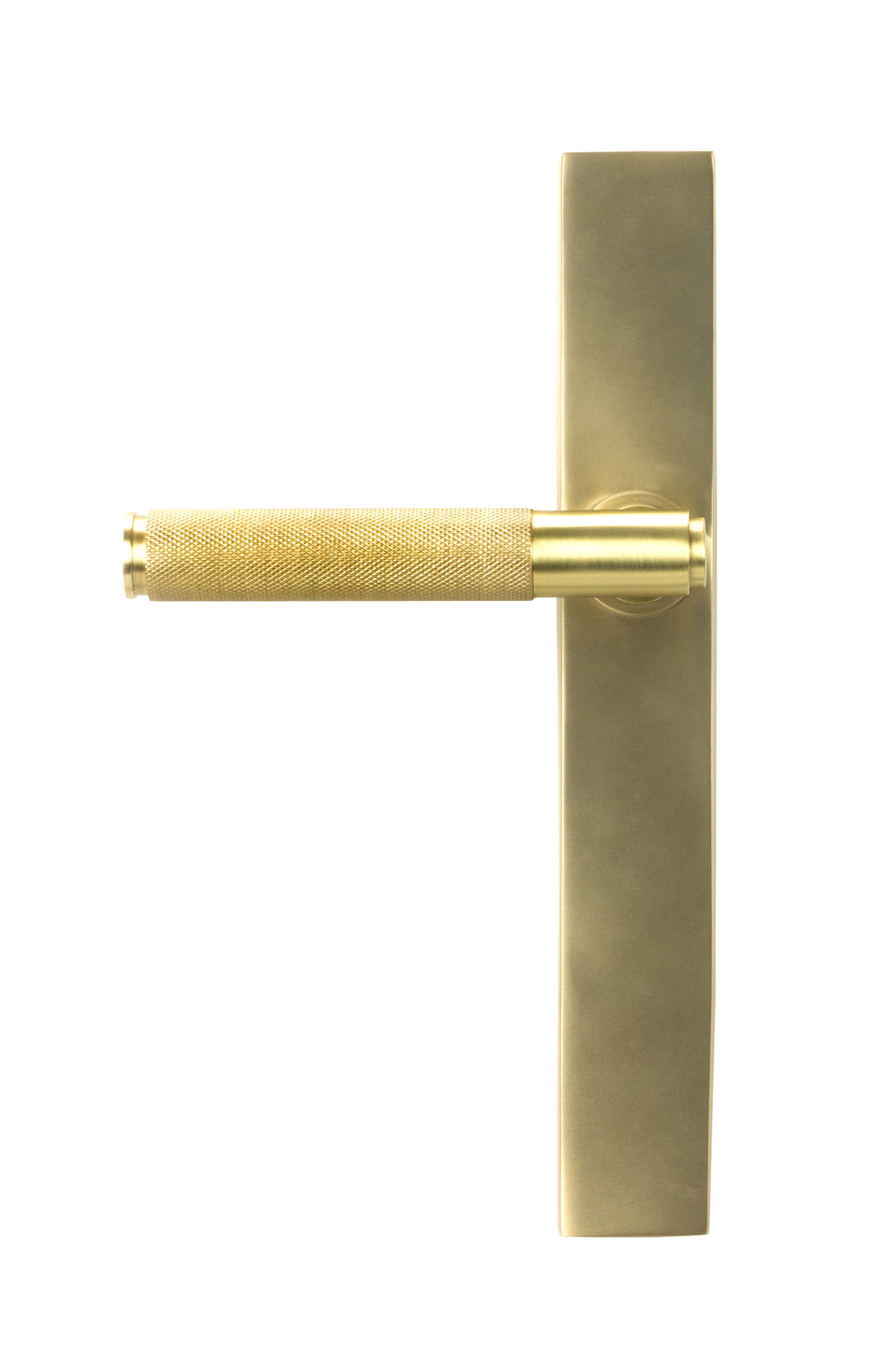 satin brass brompton slimline lever espag. latch set