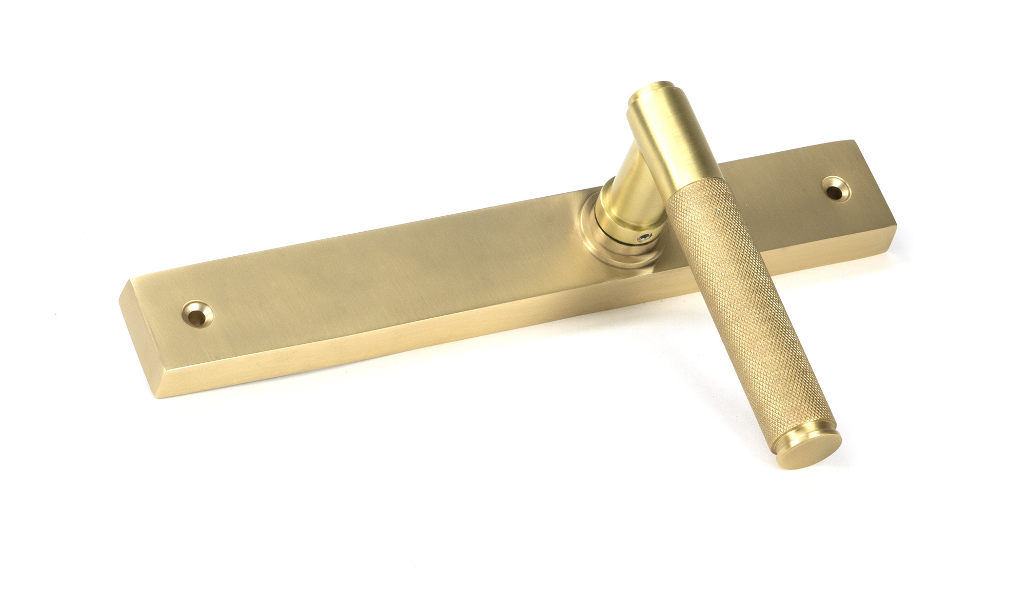 satin brass brompton slimline lever espag. latch set