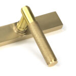 satin brass brompton slimline lever espag. latch set