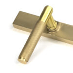 satin brass brompton slimline lever espag. latch set