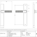satin brass brompton slimline lever espag. latch set