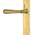 polished brass newbury slimline lever espag. latch set