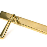 polished brass newbury slimline lever espag. latch set