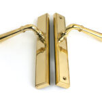 polished brass newbury slimline lever espag. latch set