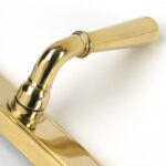polished brass newbury slimline lever espag. latch set