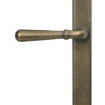 burnished brass newbury slimline lever espag. latch set