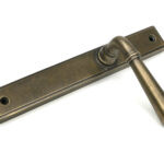 burnished brass newbury slimline lever espag. latch set