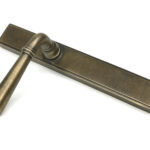burnished brass newbury slimline lever espag. latch set