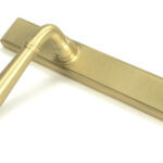 satin brass newbury slimline lever espag. latch set