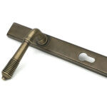 burnished brass reeded slimline lever espag. lock set