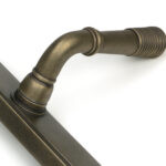 burnished brass reeded slimline lever espag. lock set