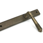 burnished brass reeded slimline lever latch set