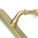 satin brass reeded slimline lever latch set