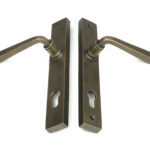 burnished brass avon slimline lever espag. lock set