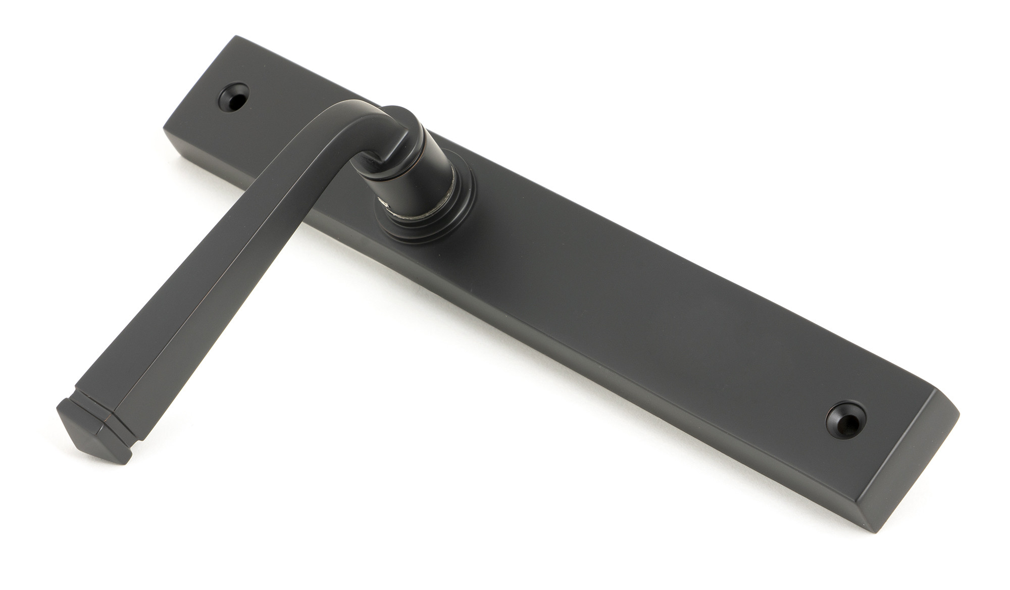 aged bronze avon slimline lever latch set