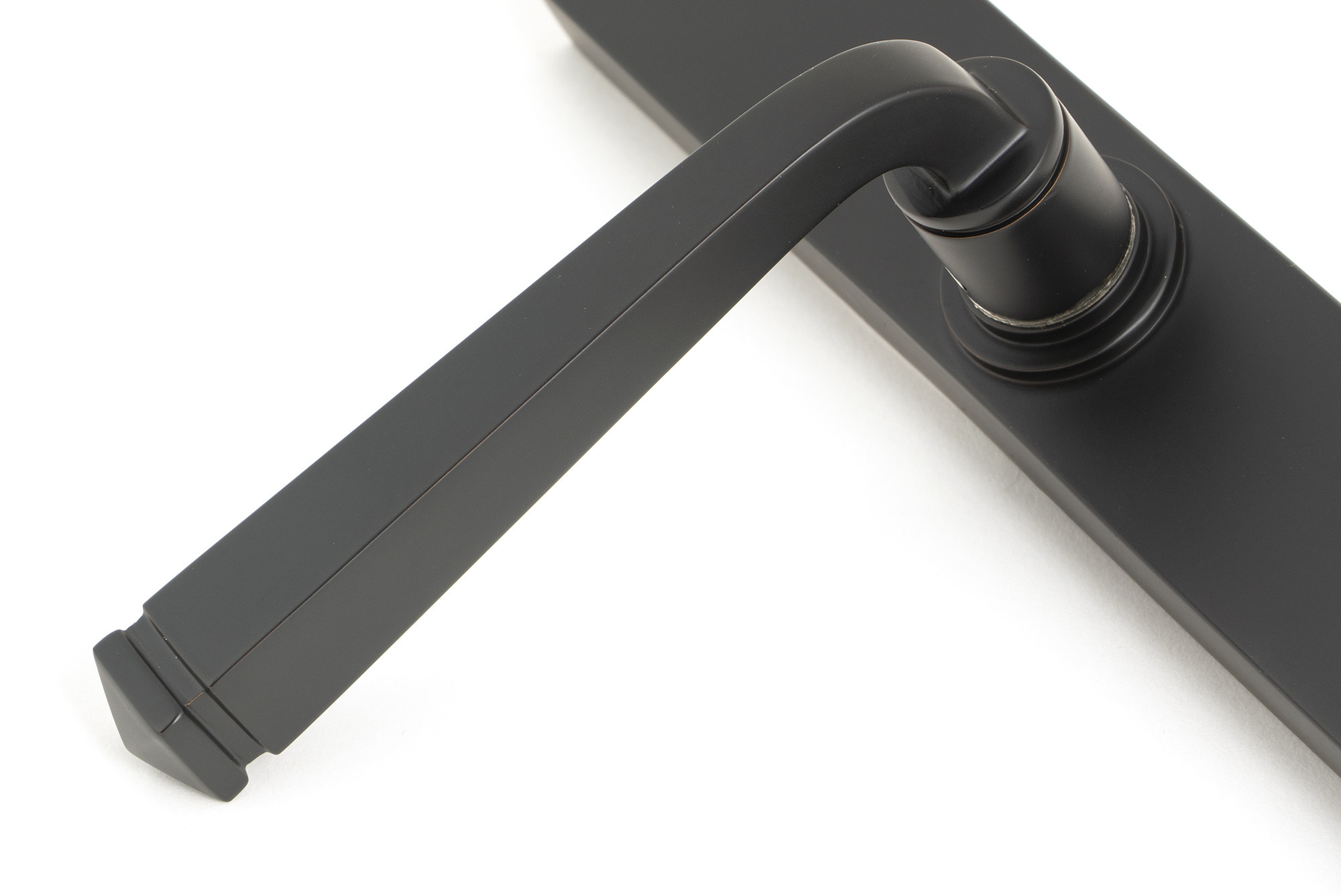 aged bronze avon slimline lever latch set