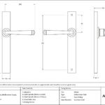 aged bronze avon slimline lever latch set