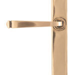 polished bronze avon slimline lever latch set