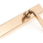 polished bronze avon slimline lever latch set