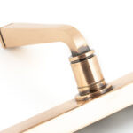 polished bronze avon slimline lever latch set