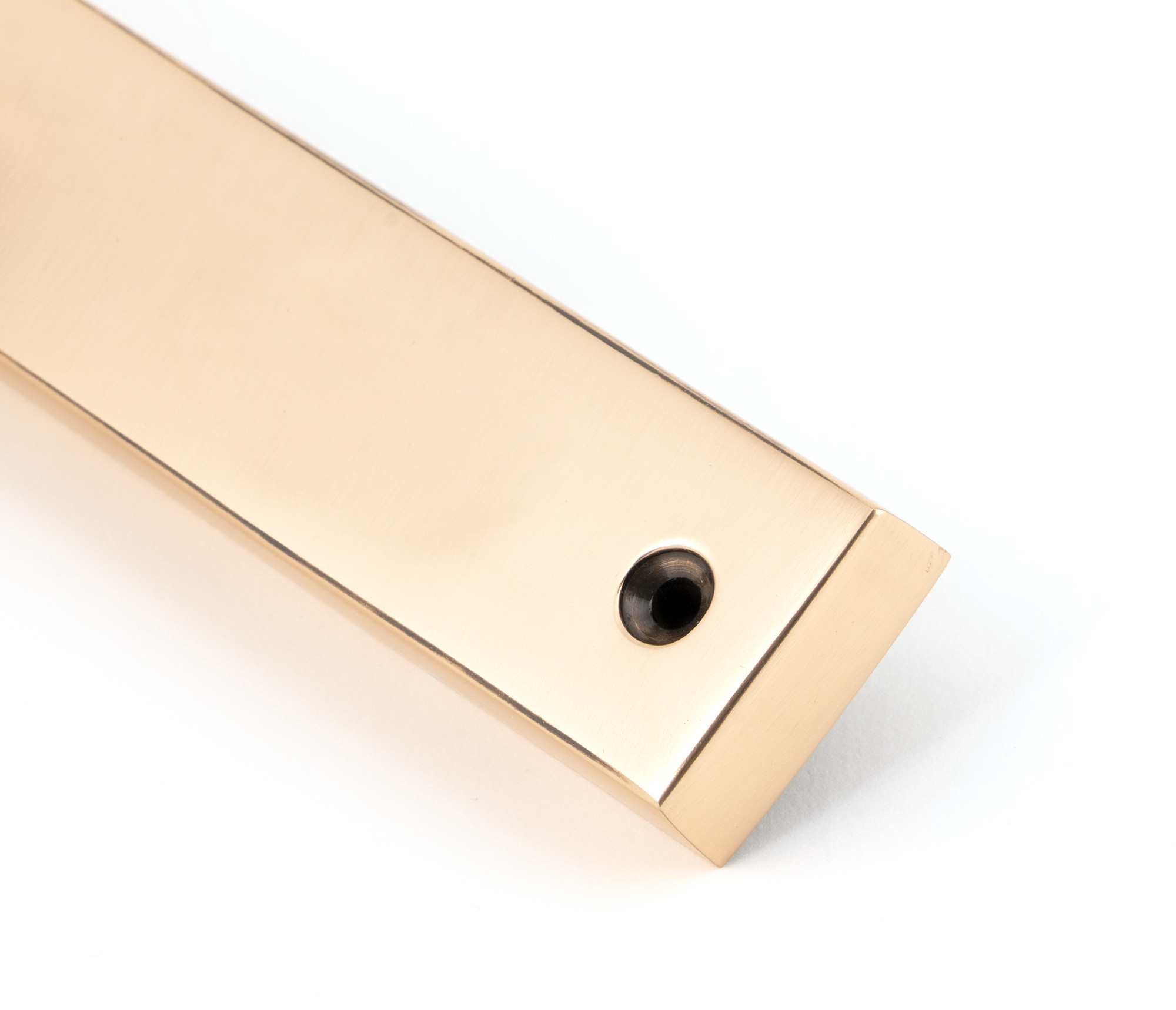 polished bronze avon slimline lever latch set