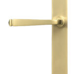 satin brass avon slimline lever latch set