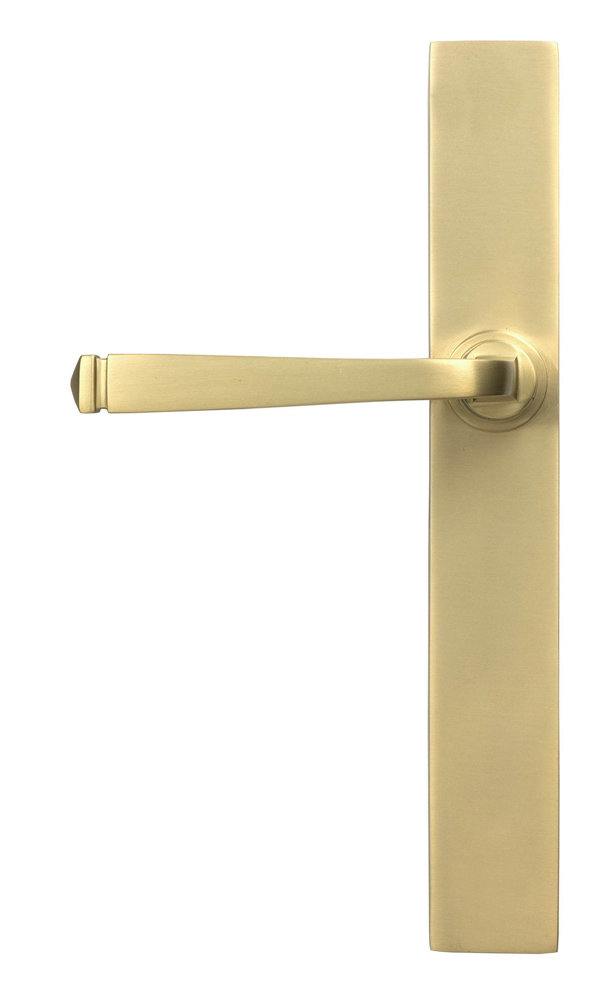 satin brass avon slimline lever latch set