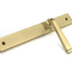 satin brass avon slimline lever latch set