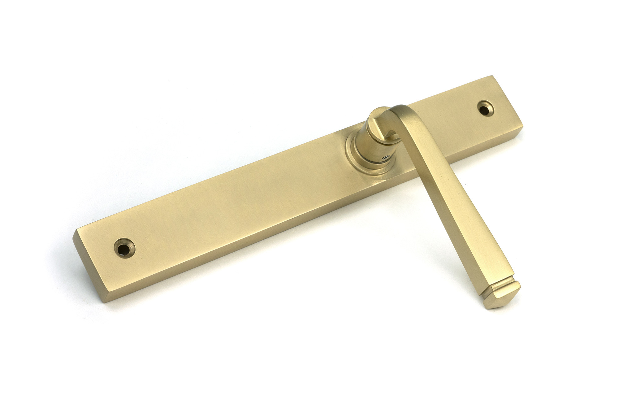 satin brass avon slimline lever latch set