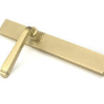 satin brass avon slimline lever latch set