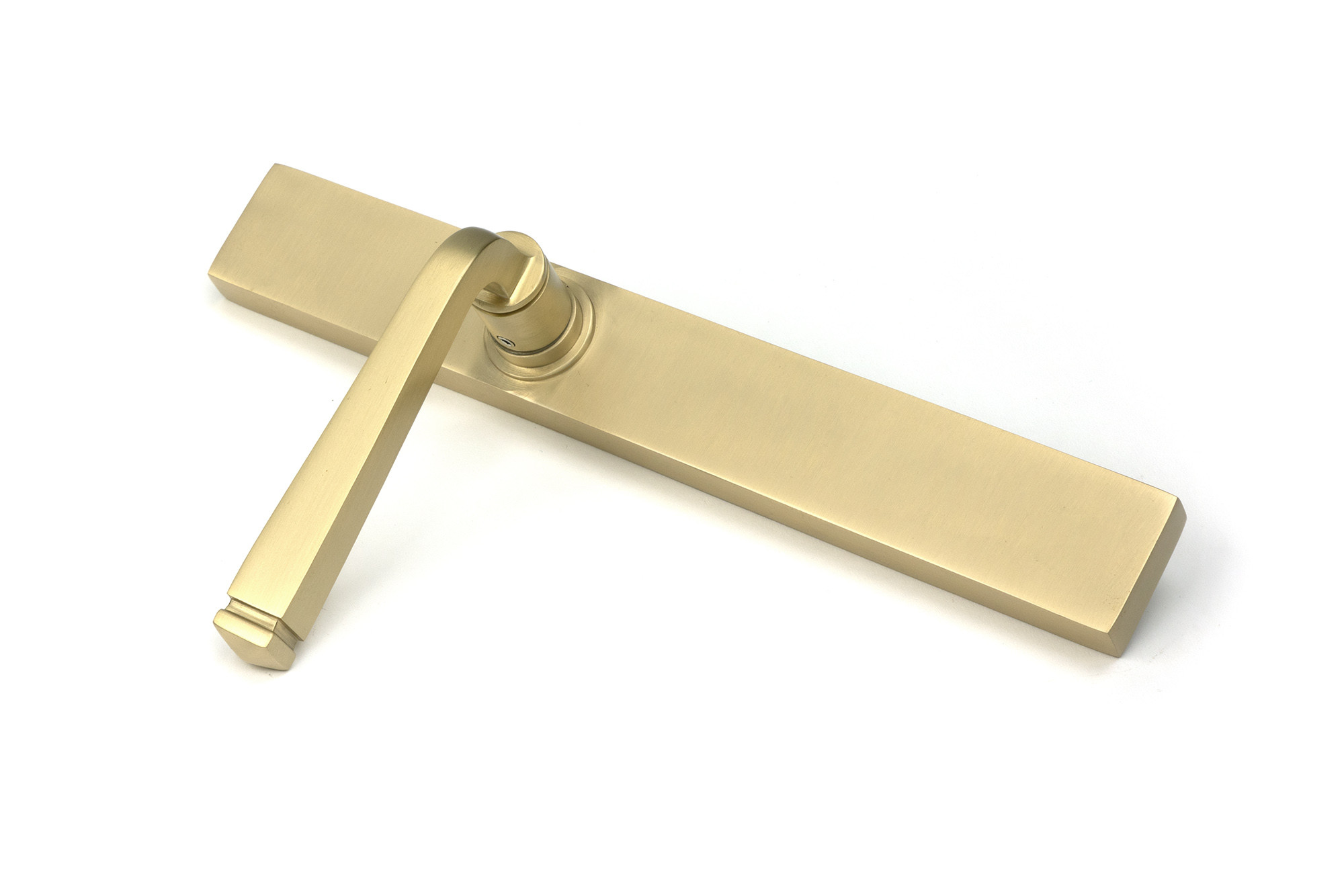 satin brass avon slimline lever latch set