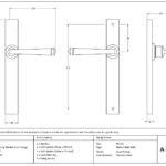 satin brass avon slimline lever latch set