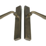 burnished brass avon slimline lever latch set