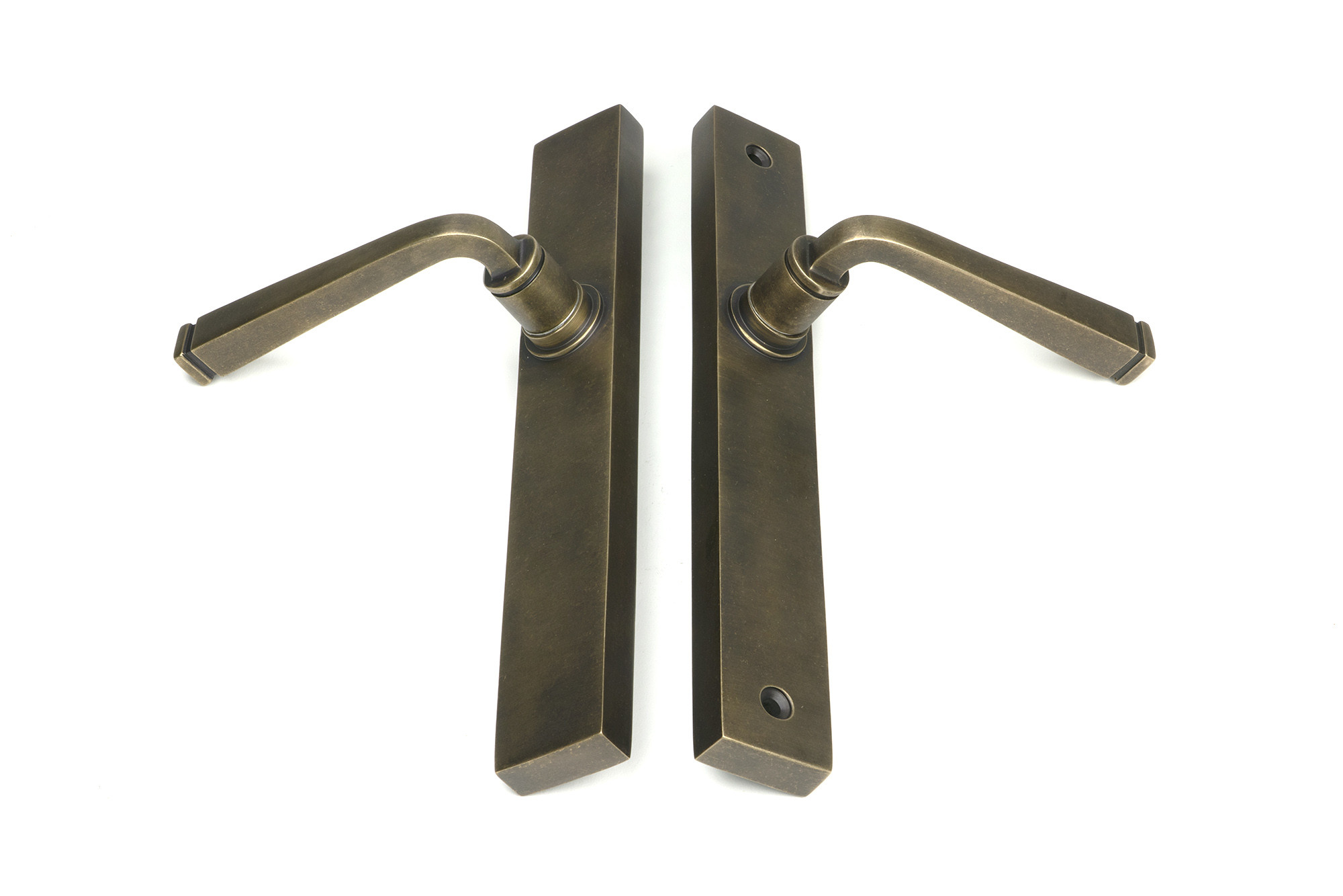 burnished brass avon slimline lever latch set