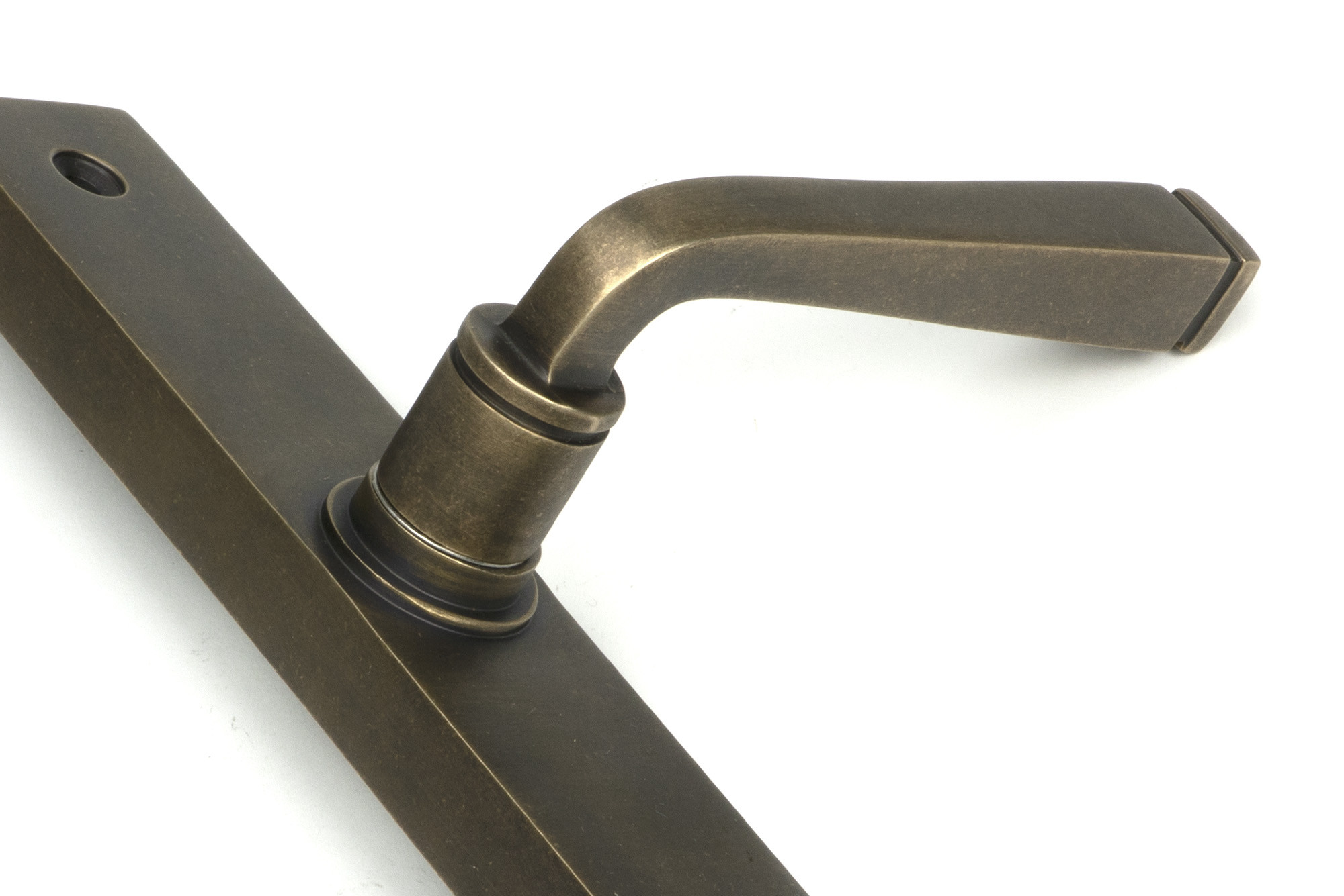 burnished brass avon slimline lever latch set