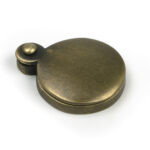 burnished brass 30mm round escutcheon