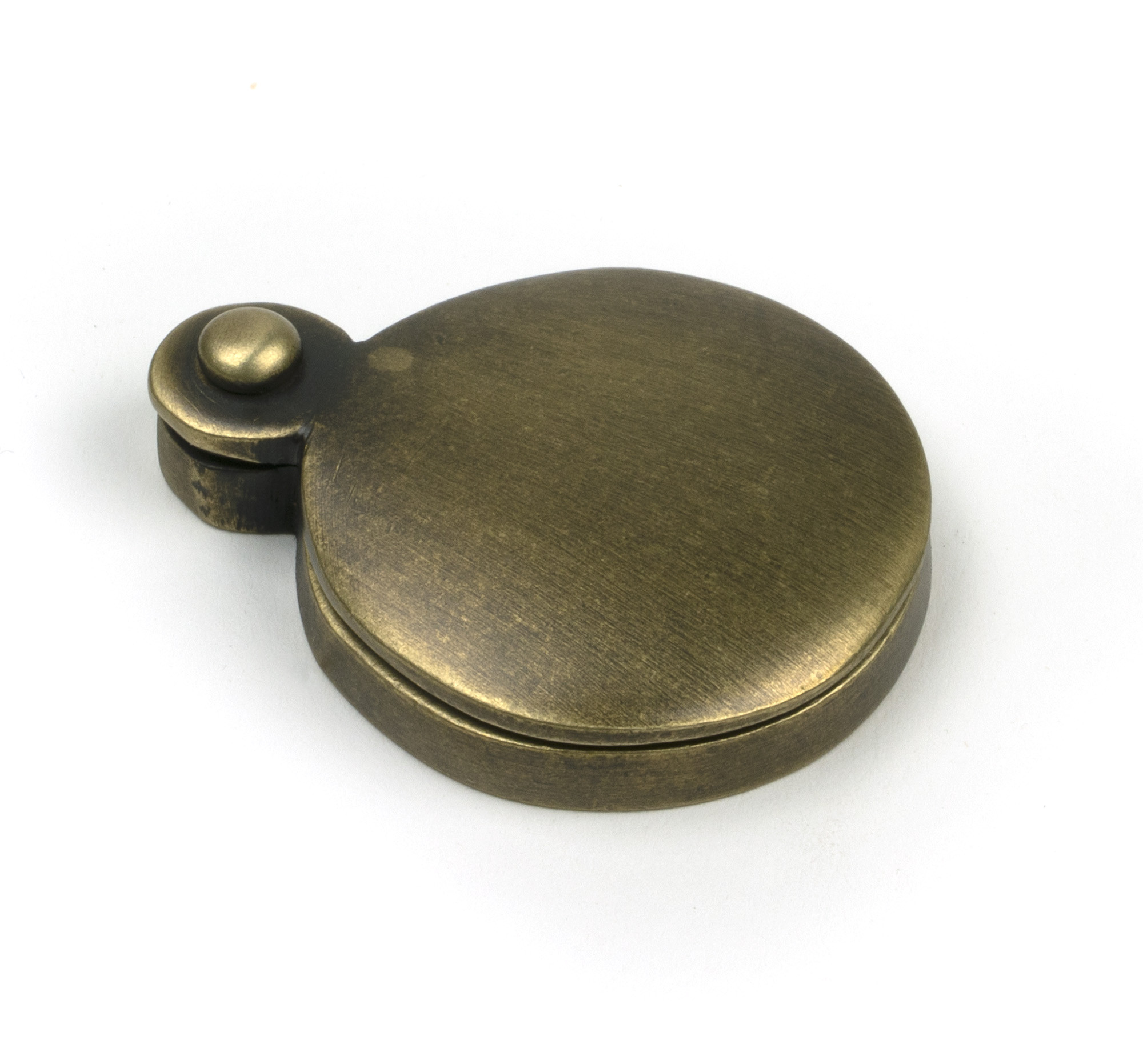 burnished brass 30mm round escutcheon