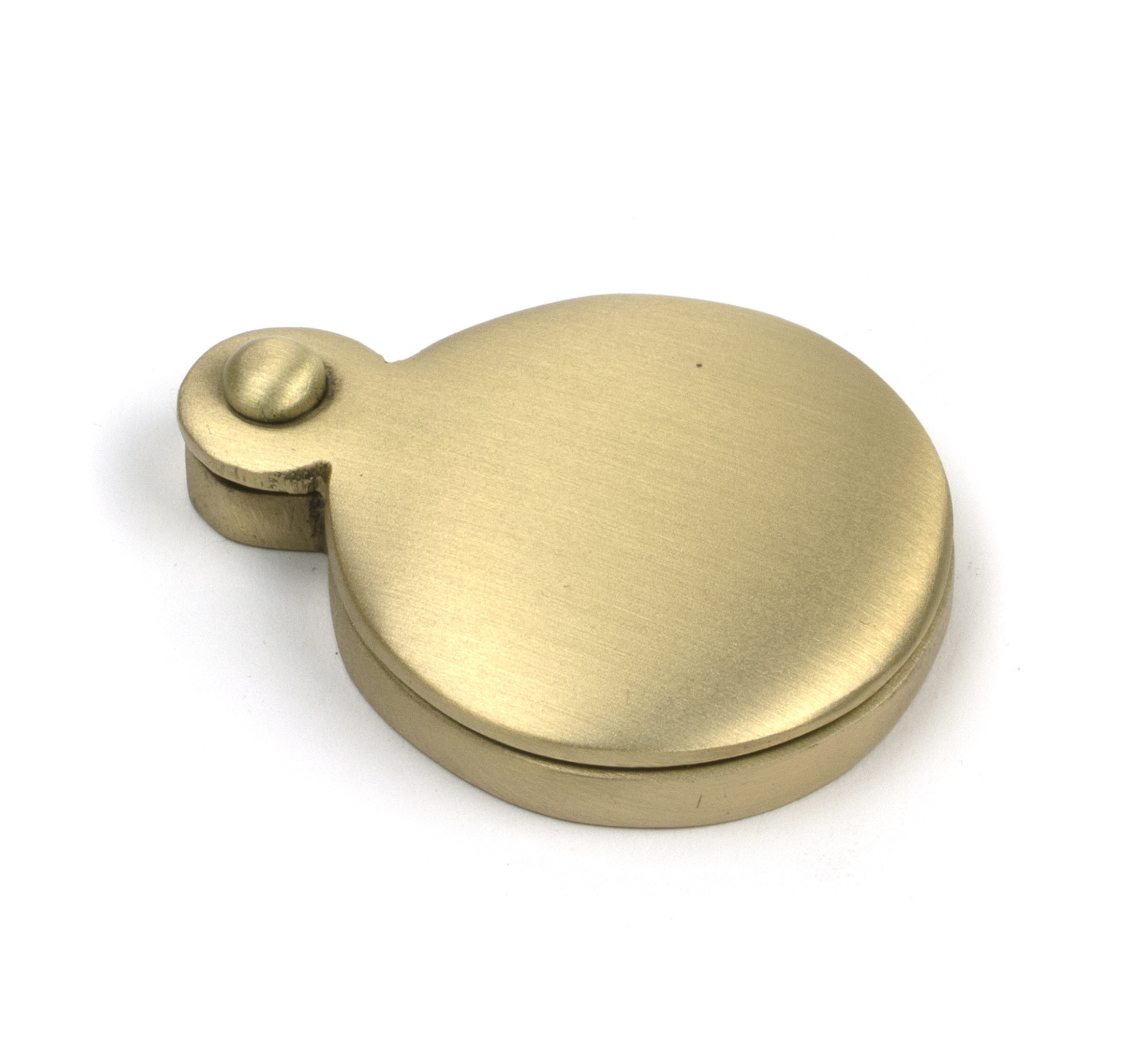 satin brass 30mm round escutcheon