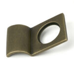 burnished brass rim cylinder pull