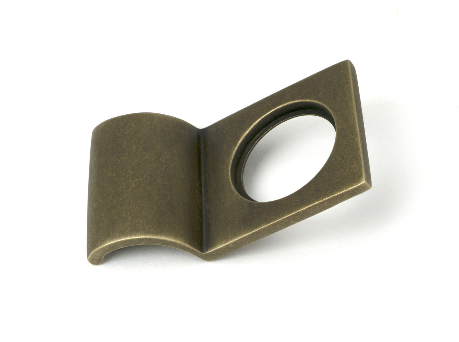 burnished brass rim cylinder pull