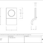 burnished brass rim cylinder pull