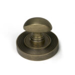 burnished brass round thumbturn set (beehive)
