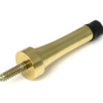 polished brass projection door stop