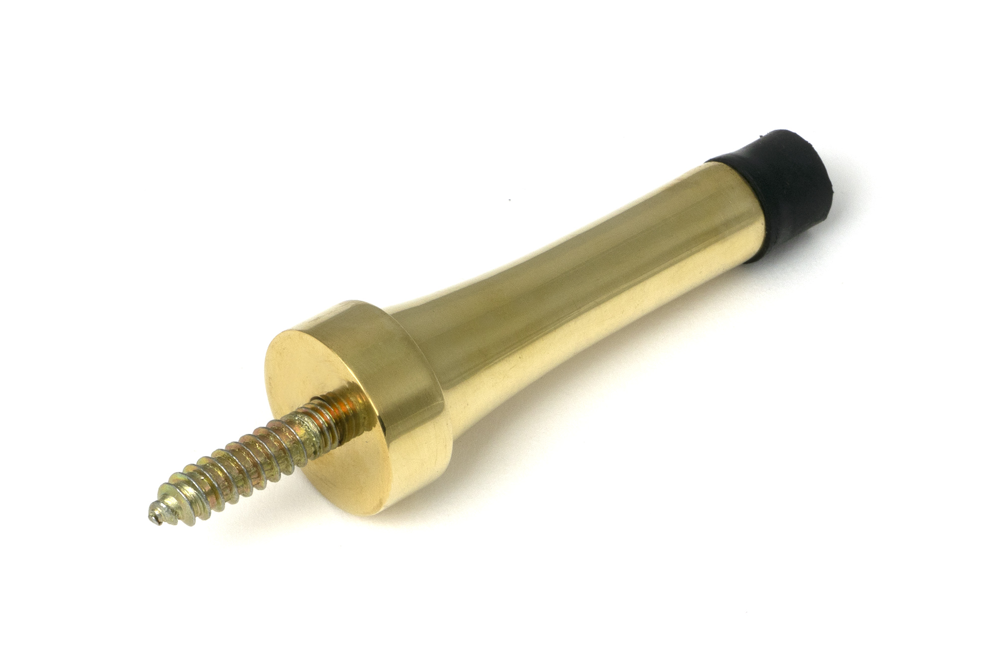 polished brass projection door stop