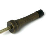 burnished brass projection door stop