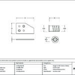 polished marine ss (316) key flush sash stop