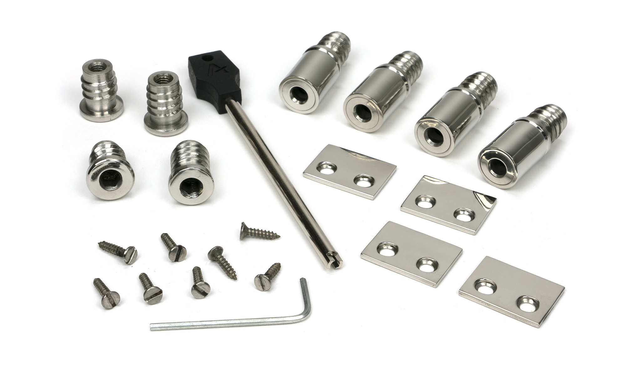 polished marine ss (316) secure stops (pack of 4)