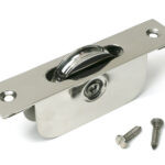 polished marine ss (316) square ended sash pulley 75kg